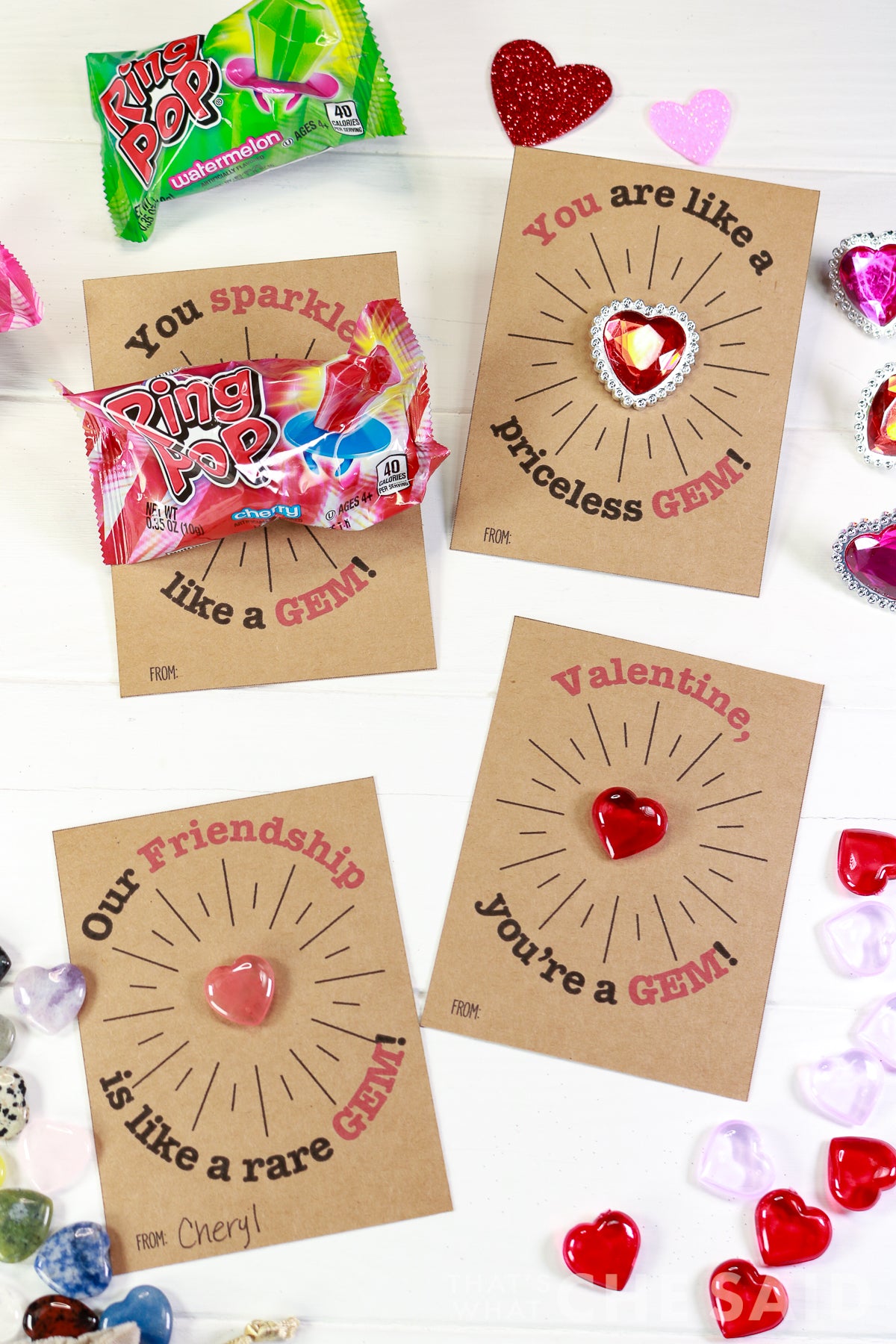 Printable Class Valentine Card Bundle