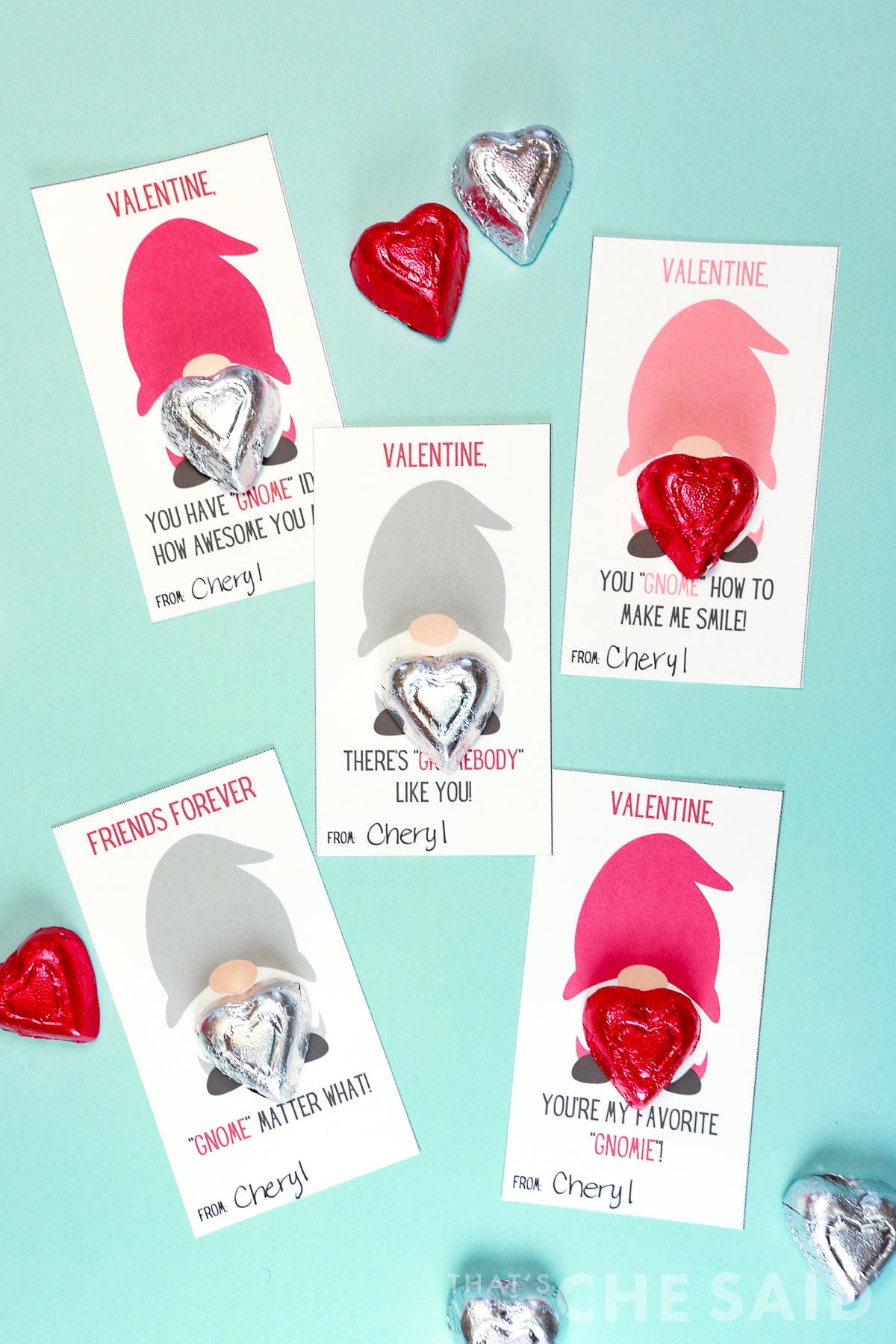 Printable Class Valentine Card Bundle