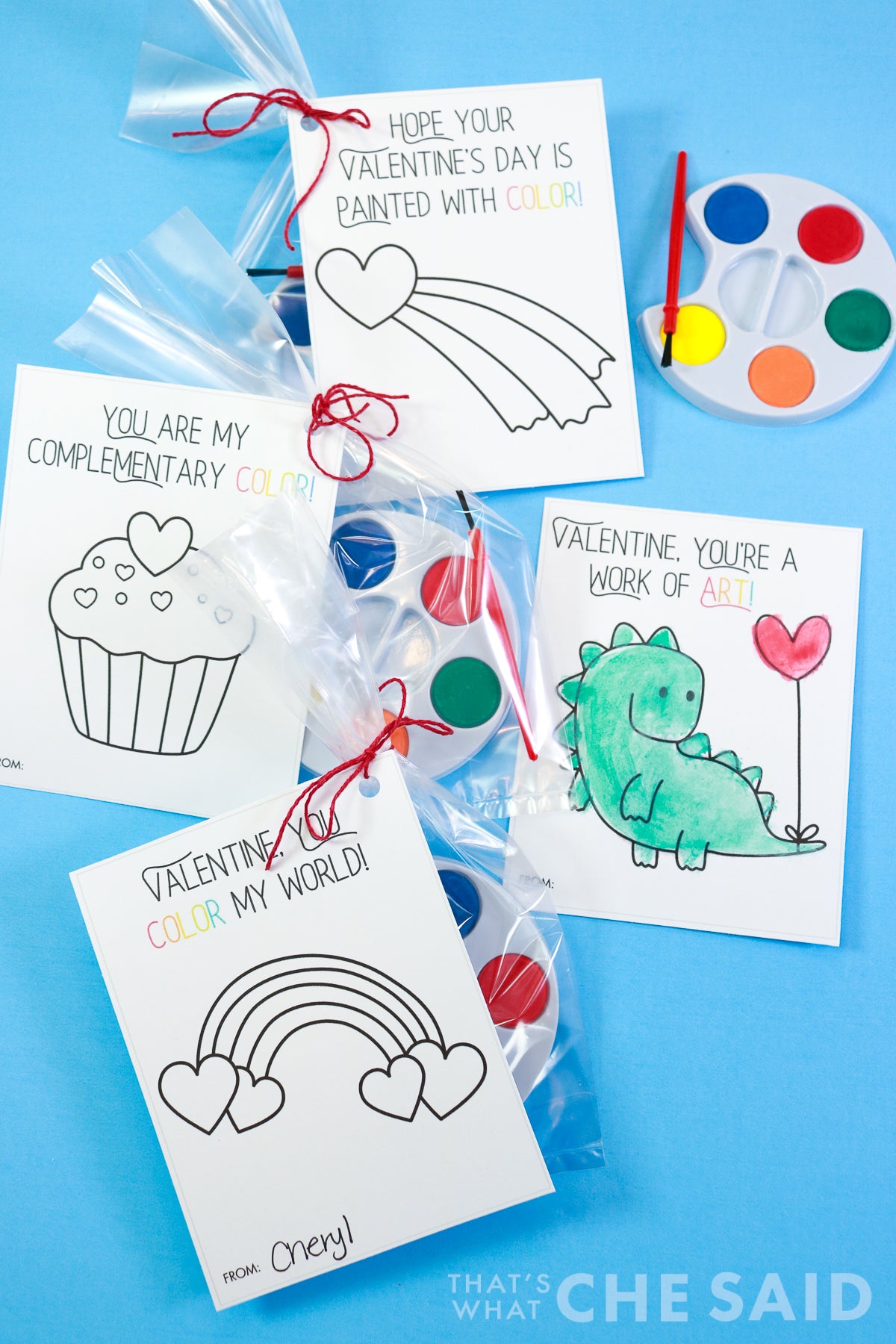 Printable Class Valentine Card Bundle