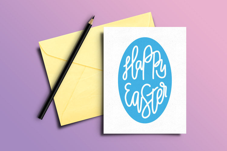 Happy Easter Eggs - Hand Lettered