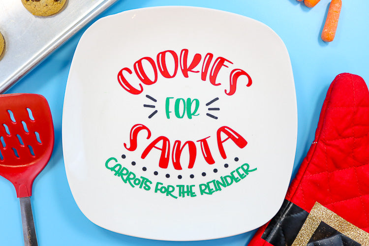 Cookies for Santa Plate