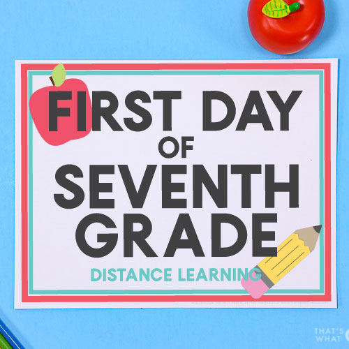 First Day of School Signs - Alternate Learning Options