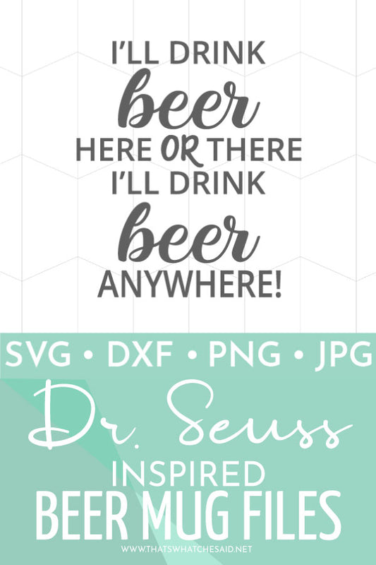 Dr. Seuss Beverage Beer Mug Saying