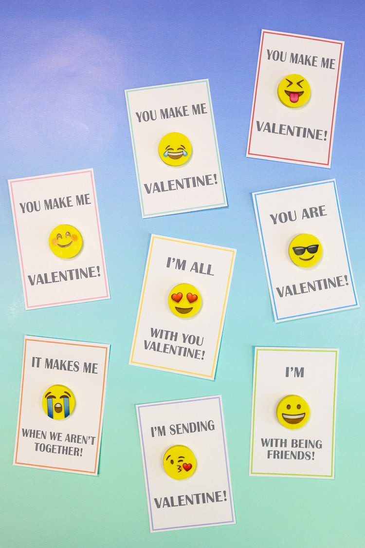 Printable Class Valentine Card Bundle