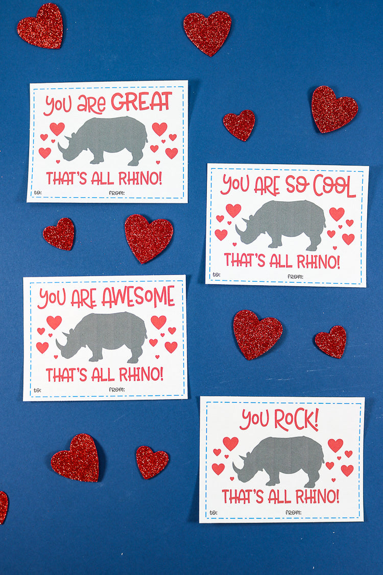 Printable Class Valentine Card Bundle