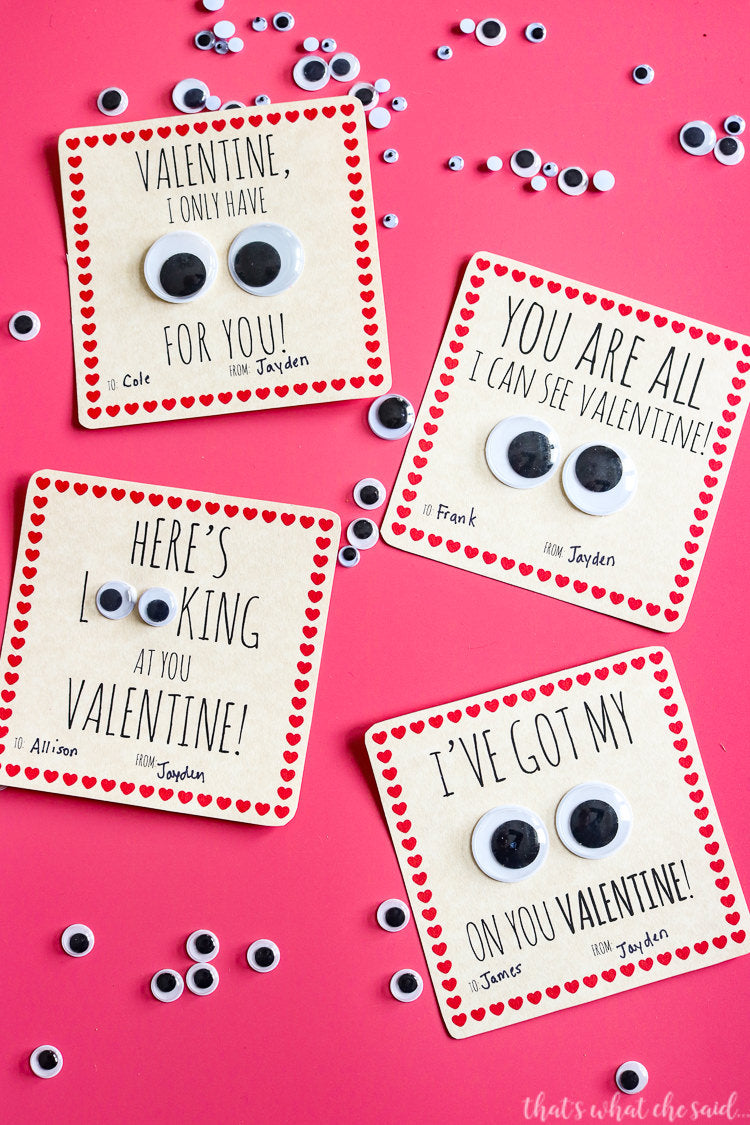 Printable Class Valentine Card Bundle