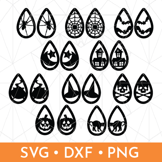 Halloween Earrings SVG Bundle
