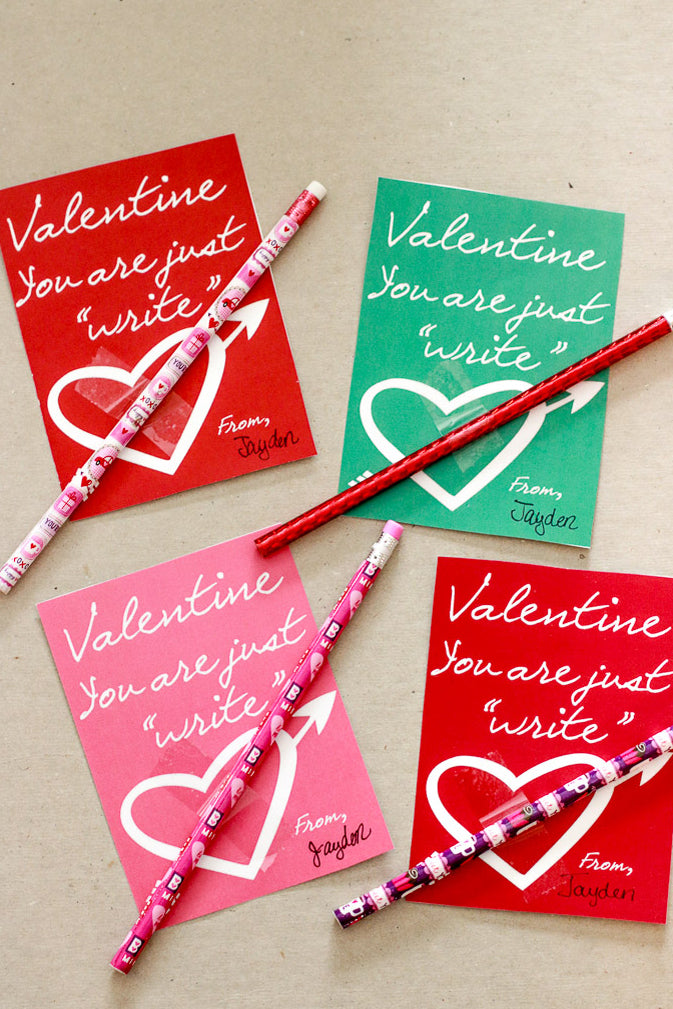 Printable Class Valentine Card Bundle