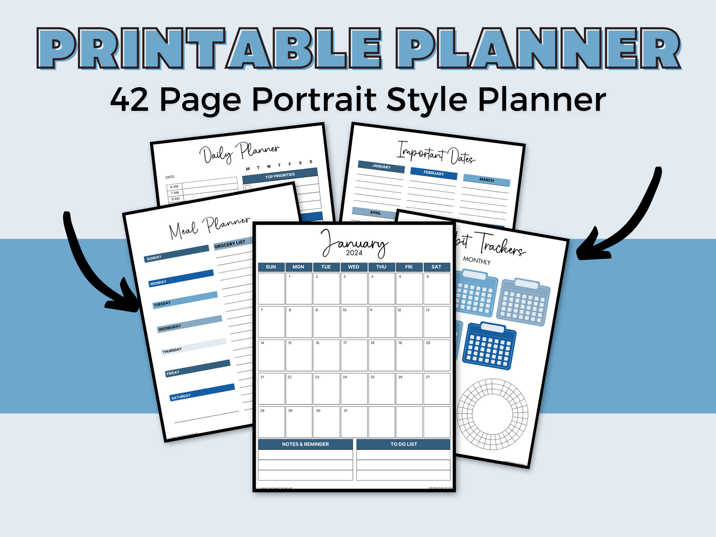 Ultimate Printable Calendar and Organization Bundle