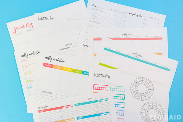 Printable Calendar & Organization Bundle – That's What Che Said