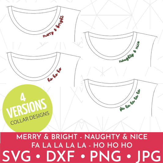 Christmas Collar Design Bundle