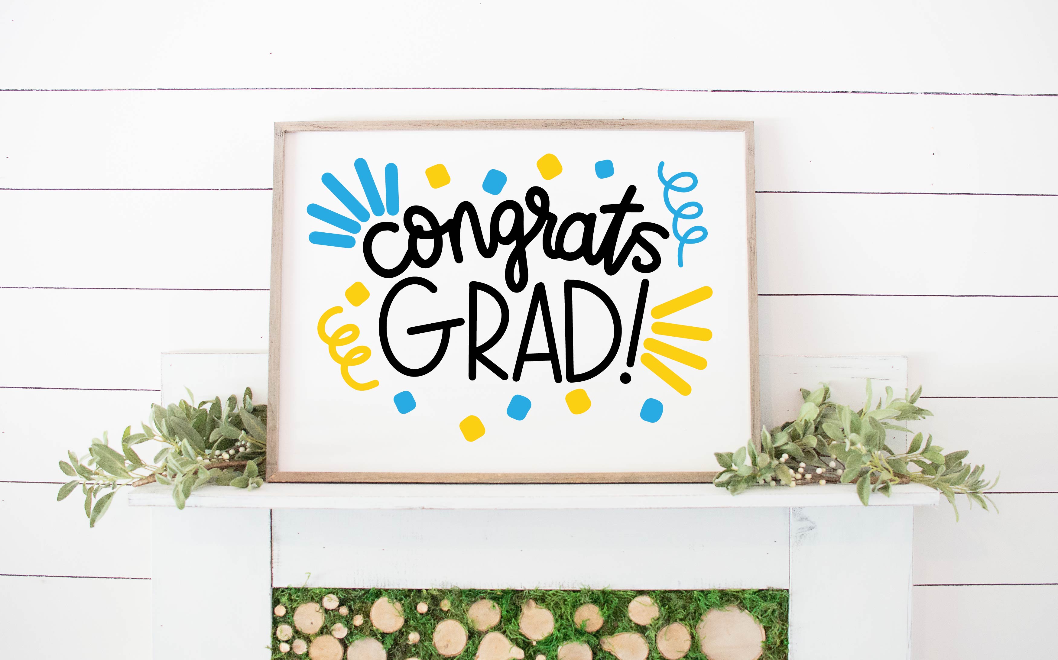 Congrats Grad Sign Personalized Congrats Grad! - Cut and Print Files – That's What Che Said