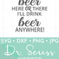 Dr. Seuss Beverage Beer Mug Saying